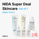 NIDA Super Deal Skincare Set de 7 (Tónico Lechoso)