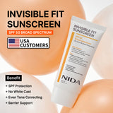 NIDA Invisible Fit Sunscreen for Face & Body